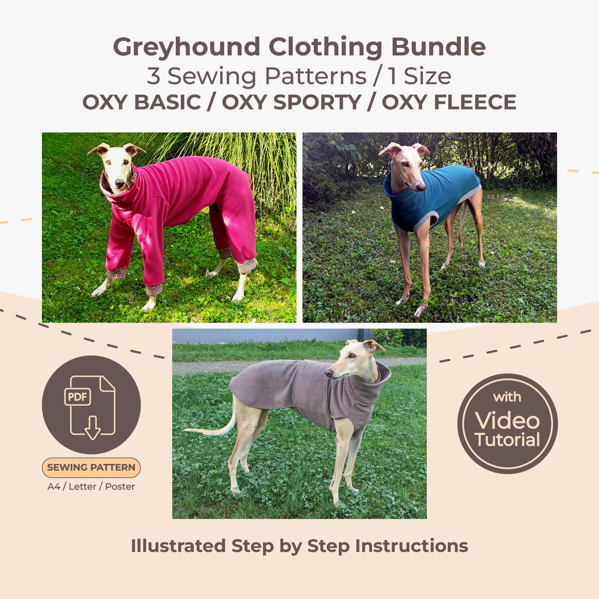 Greyhound 3 in 1 Pattern Bundle
