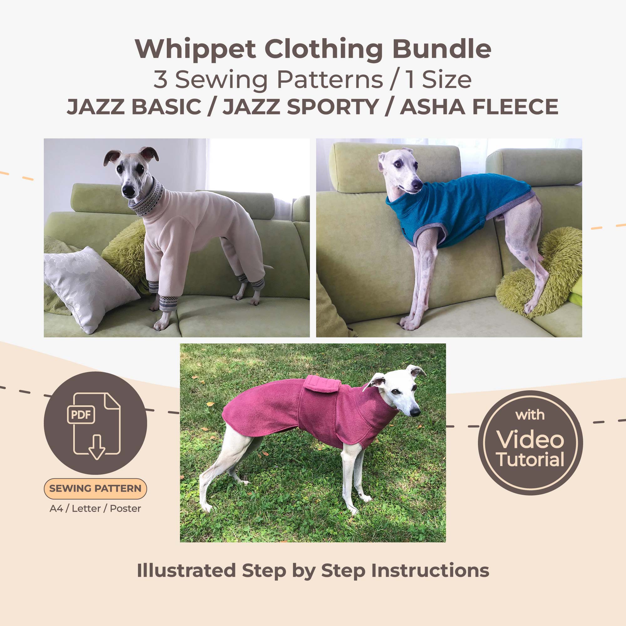 Whippet 3 in 1 Pattern Bundle